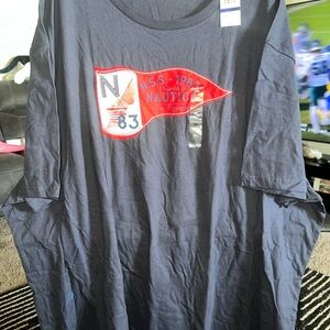 Nautica Red and White Graphic Tee